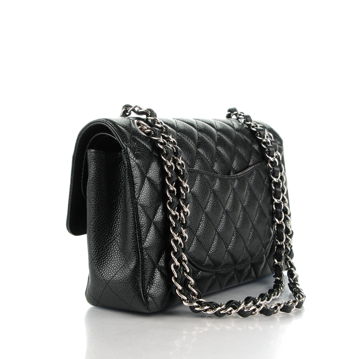 Chanel Caviar Quilted Medium Double Flap Black 3 of 8