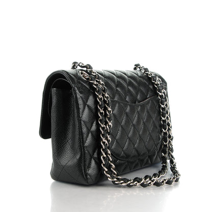 Chanel Caviar Quilted Medium Double Flap Black 3 of 8