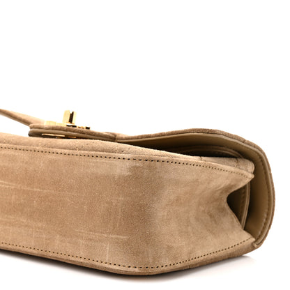 Chanel Suede Calfskin Mini Souplissimo Flap Dark Beige 8 of 9
