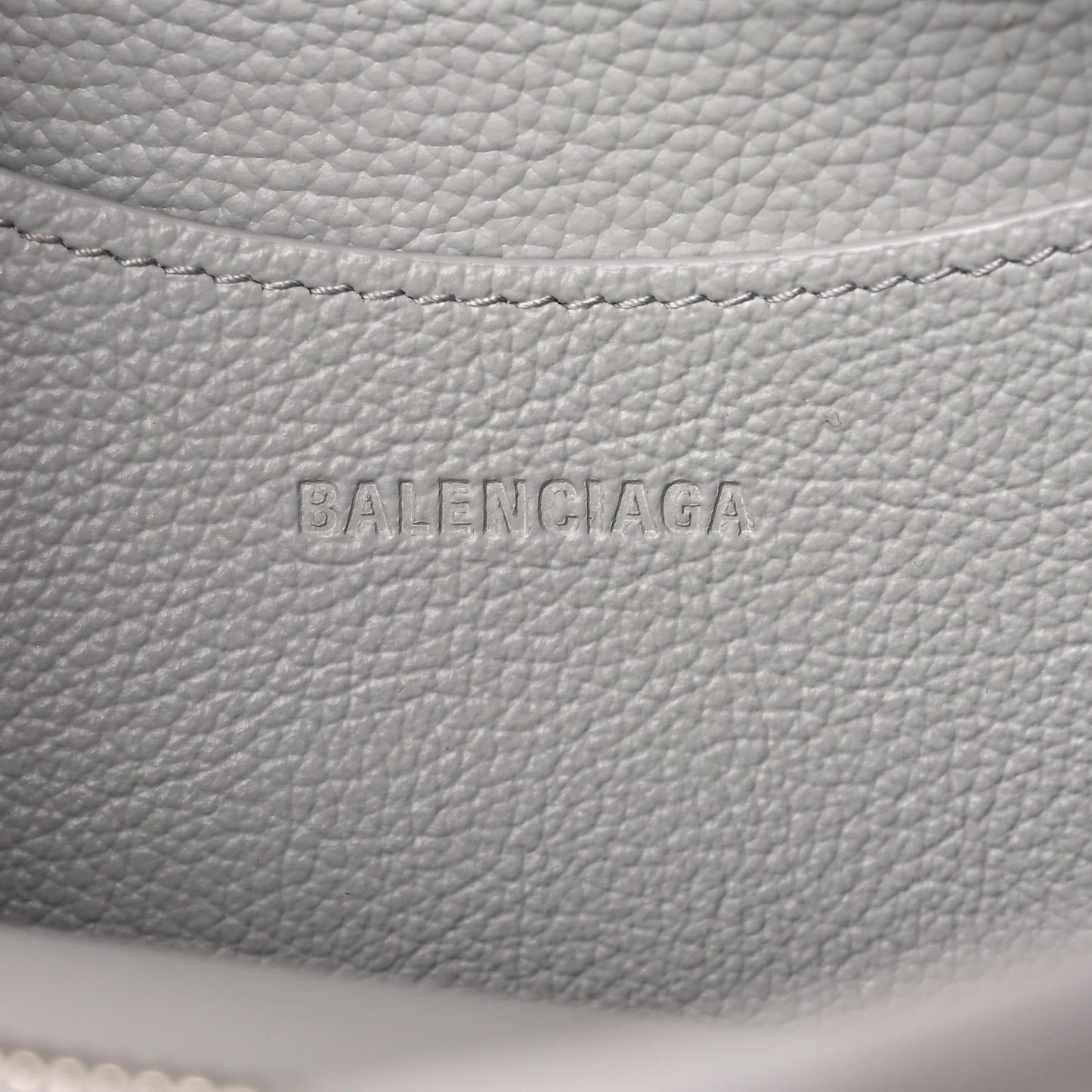 Grained Calfskin Neo Classic Silver Hardware S City Dove Grey