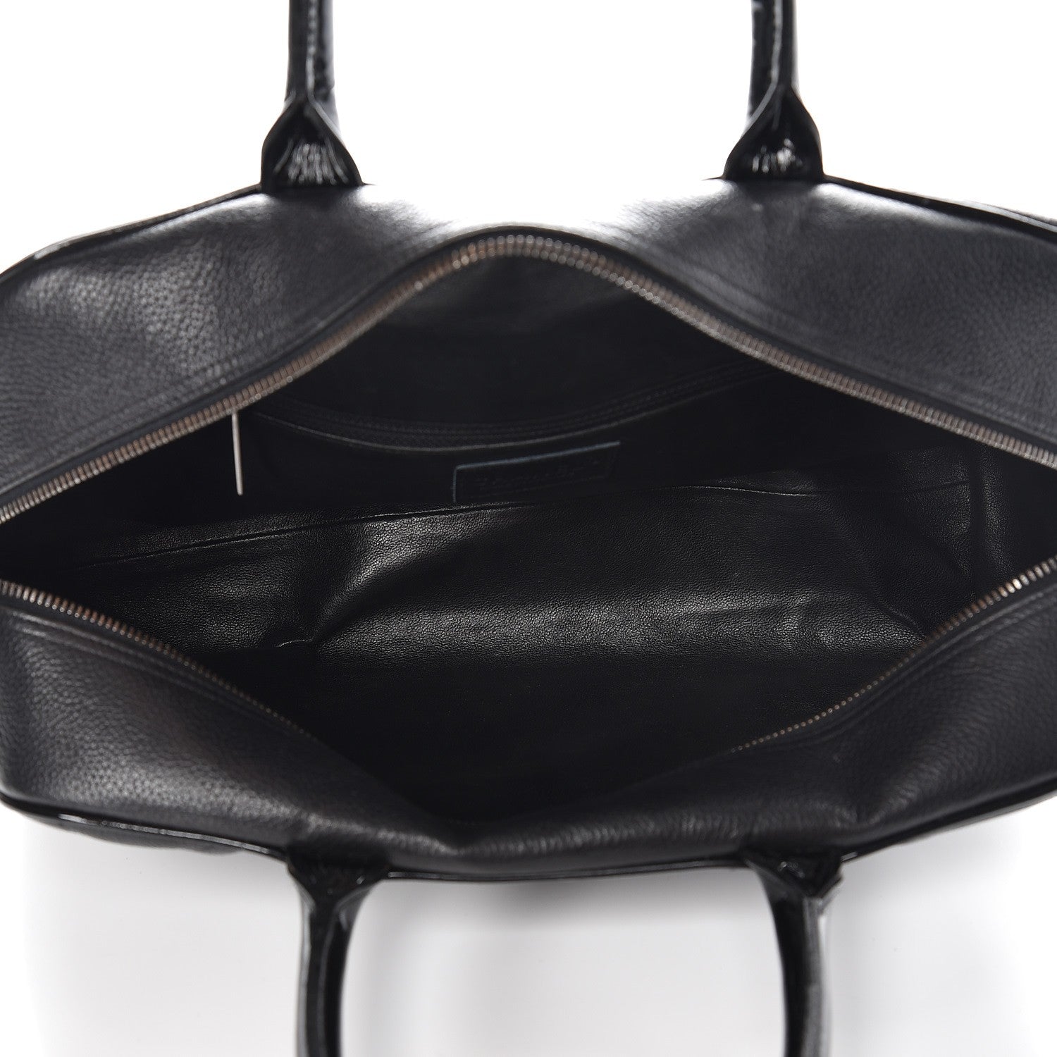 Chanel Caviar Patent Quilted Large Bowler Black 5 of 11