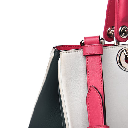 Christian Dior Smooth Calfskin Medium Tri-Color Diorissimo Pink Black Light Blue 13 of 18