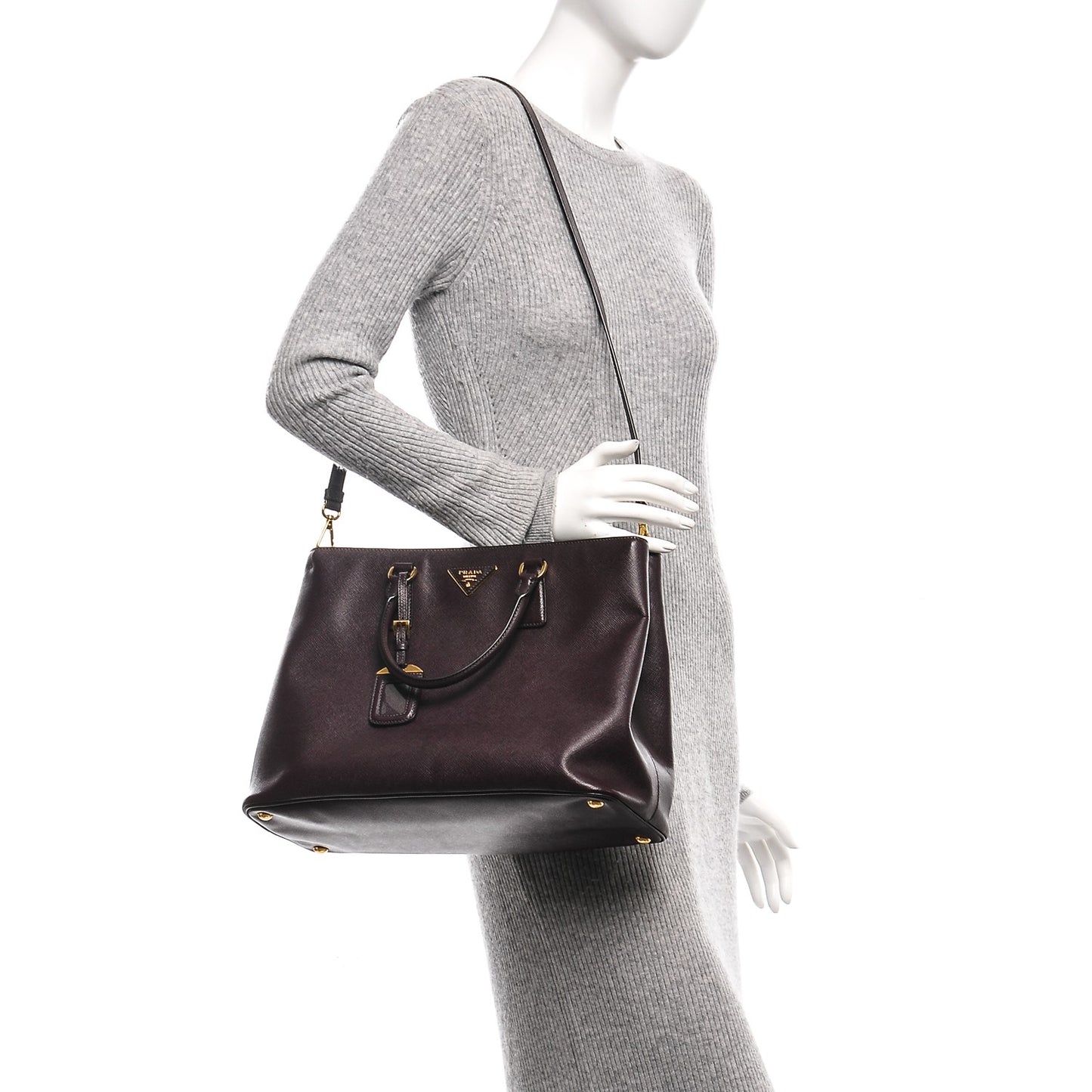 Saffiano Lux Large Tote Granato