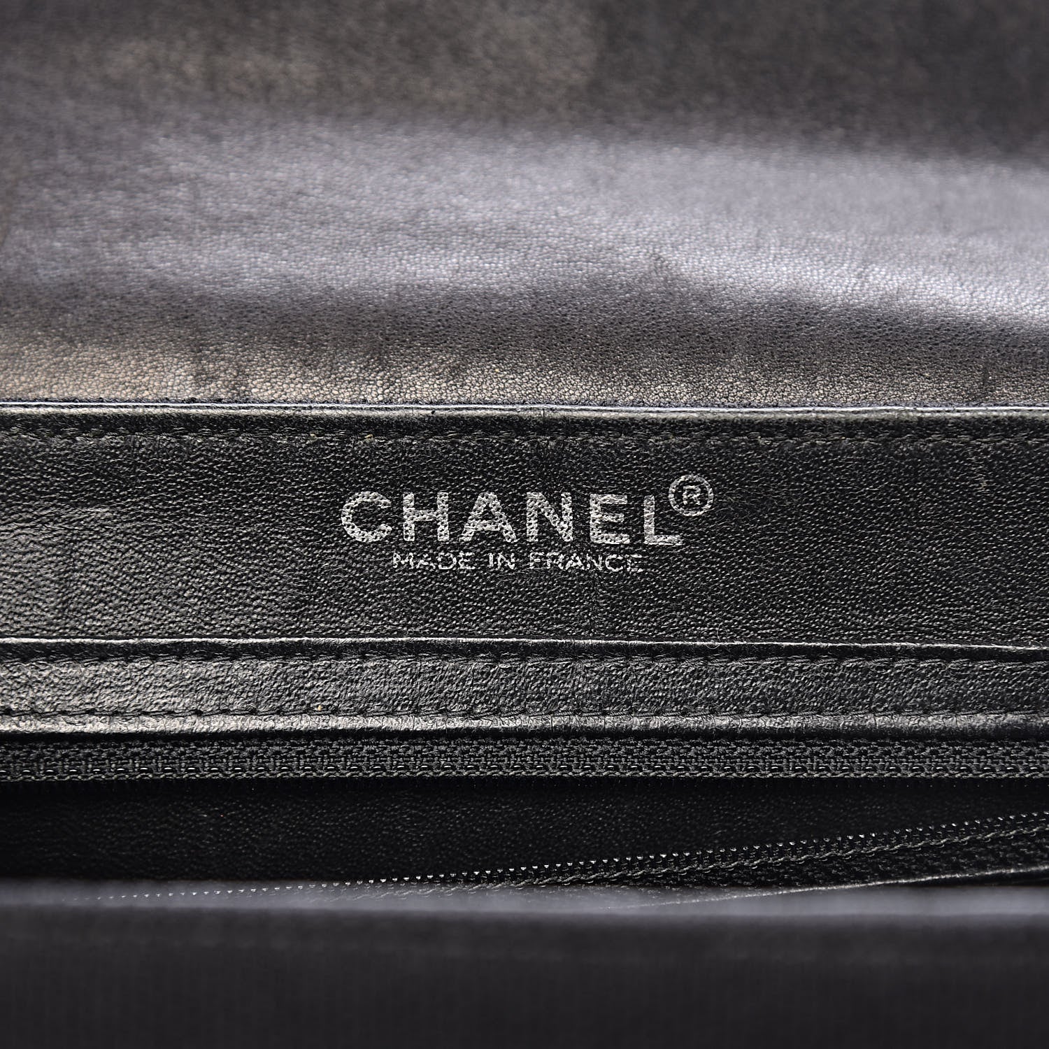 Chanel Toile Patent Chocolate Bar Accordion Mademoiselle Flap Black 6 of 15