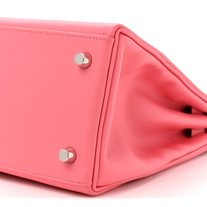 Hermes Evercolor Verso Kelly Retourne 28 Rose D'Ete Cobalt 9 of 11