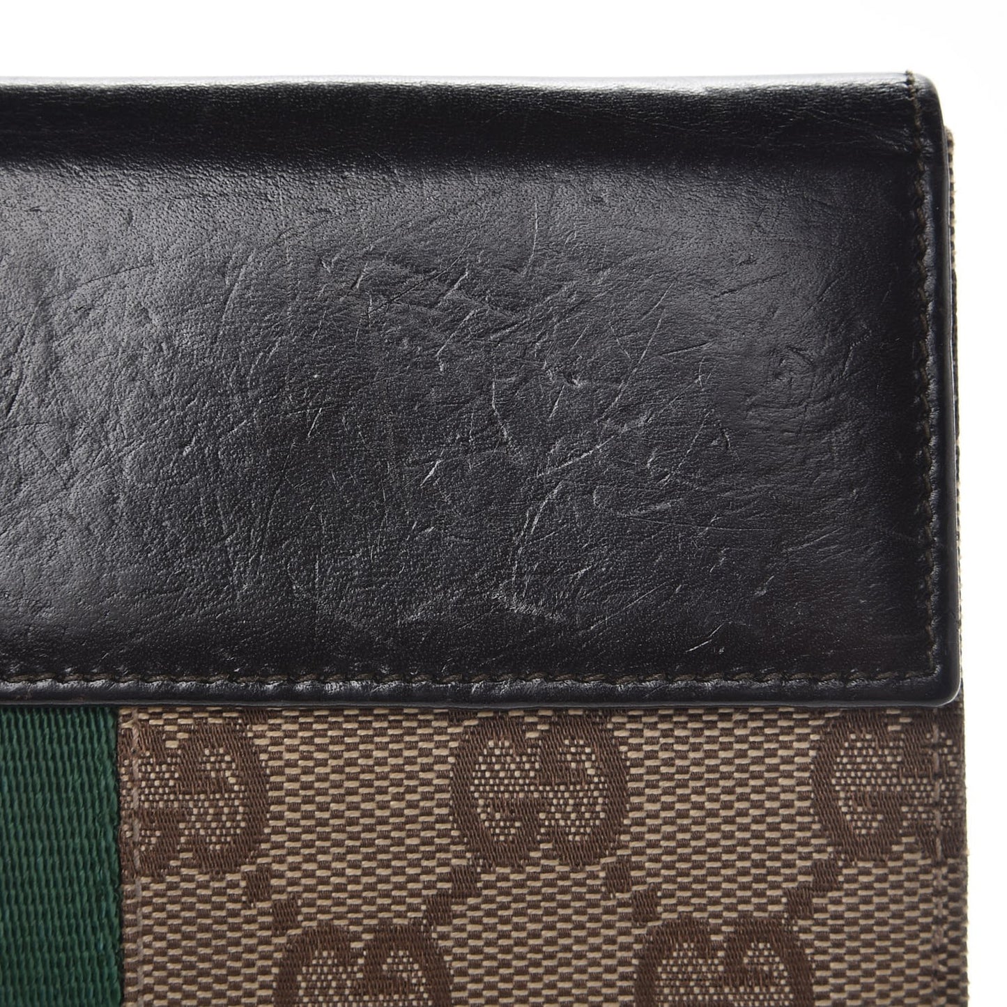 Monogram Calfskin Web Blake Continental Wallet Brown