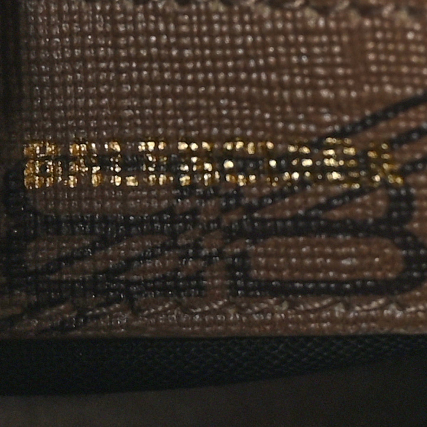 Coated Canvas BB Monogram S Ville Top Handle Bag Beige Brown