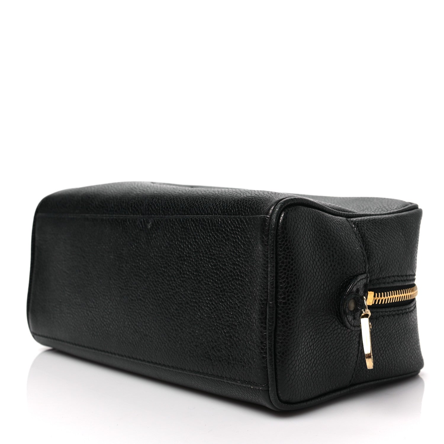 Chanel Caviar Timeless CC Cosmetic Pouch Bag Black 7 of 7