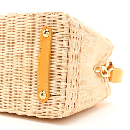 Louis Vuitton Rattan Calfskin Capucines BB Golden Yellow 10 of 12