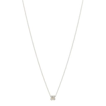 Tiffany 18K Yellow Gold Diamond Lace Pendant Necklace 1 of 6