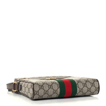 Gucci GG Supreme Monogram Web Small Ophidia Messenger Bag Brown 4 of 12