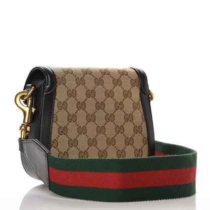 Gucci Monogram Small Lady Web Shoulder Bag Beige Black 3 of 8