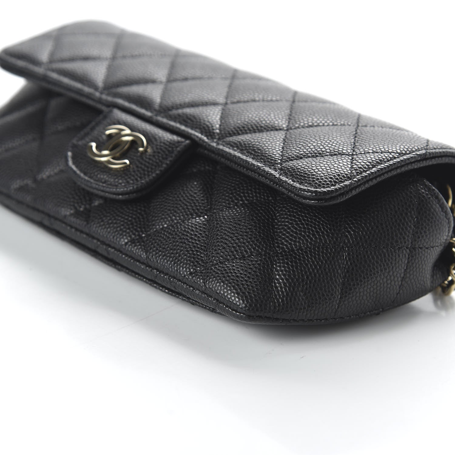 Chanel Caviar Quilted Glasses Case With Chain Black 7 of 12