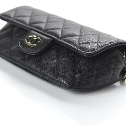 Chanel Caviar Quilted Glasses Case With Chain Black 7 of 12