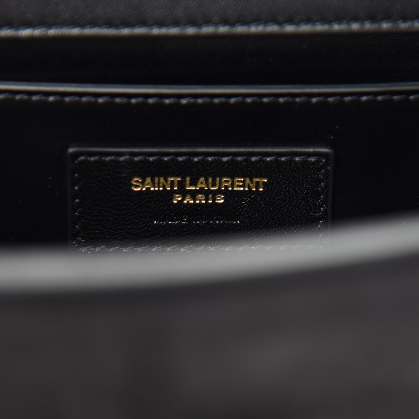 Suede Small Classic Monogram Palm Tree Kate Satchel Black