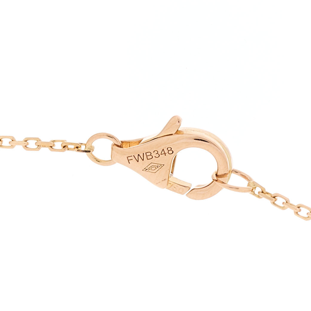 Cartier 18K Pink Gold Diamond Black Onyx XS Amulette de Cartier Pendant Necklace 5 of 5