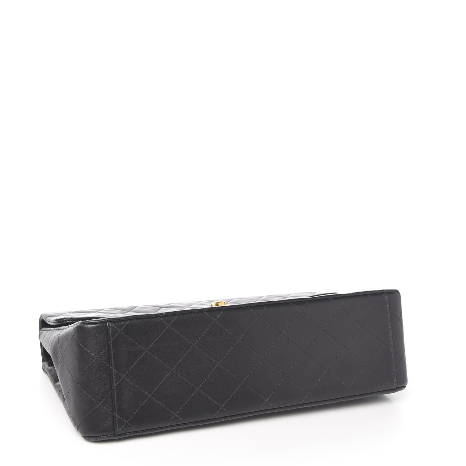 Chanel Lambskin Quilted XL Jumbo Single Flap Black 3 of 11