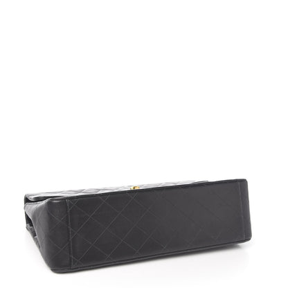 Chanel Lambskin Quilted XL Jumbo Single Flap Black 3 of 11