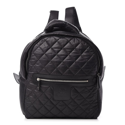 Chanel Nylon Quilted Coco Cocoon Backpack Black 1 of 11