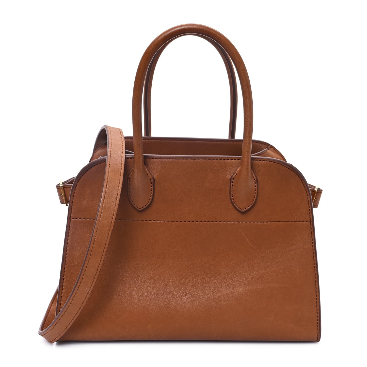 Polished Saddle Calfskin Soft Margaux 10 Bag Cuir