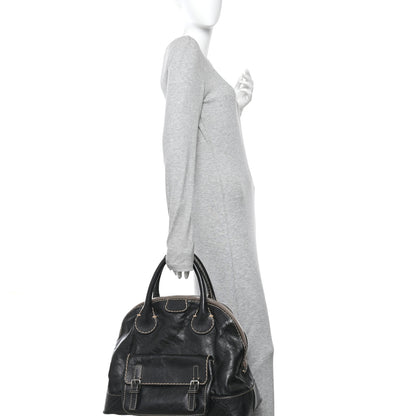Chloe Calfskin Edith Dome Bowler Black 2 of 10