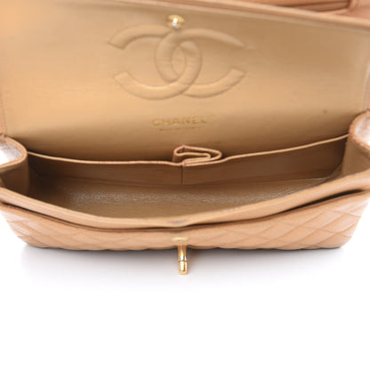 Chanel Caviar Quilted Medium Double Flap Beige 5 of 21