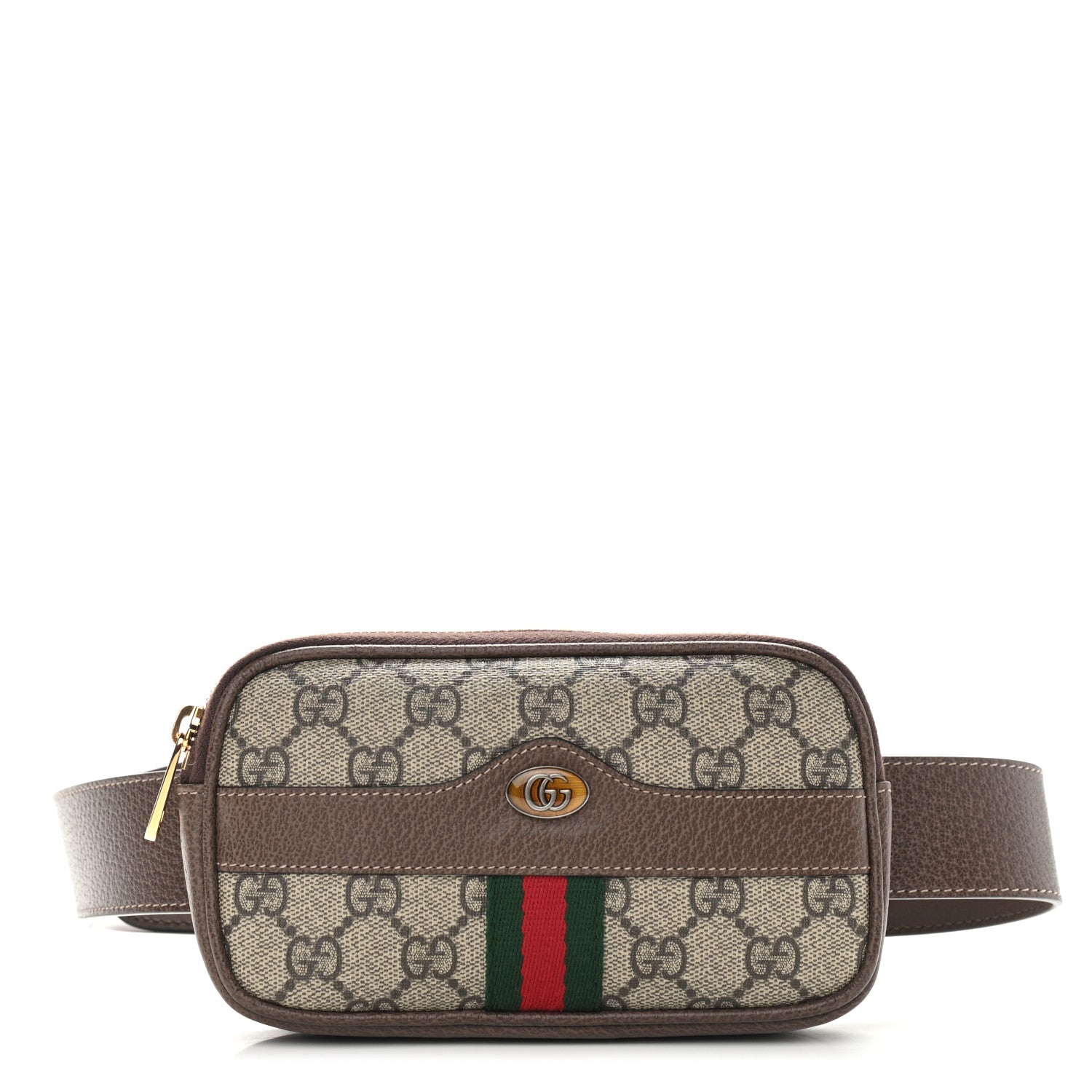 Gucci GG Supreme Monogram Ophidia Belted iPhone Case 85 34 Dark Brown 1 of 10