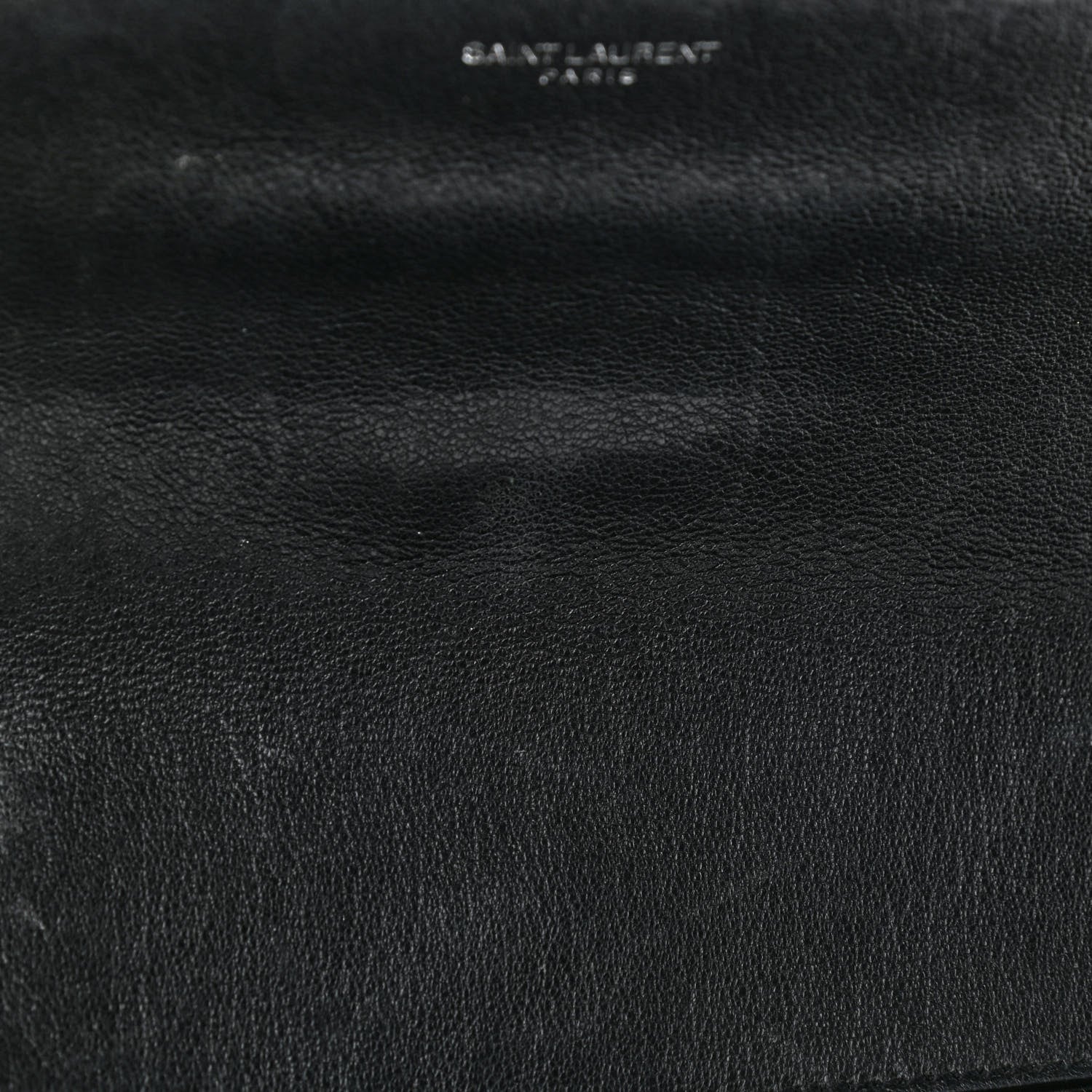 Saint Laurent Sheepskin Tri-Quilt Monogram Medium College Bag Black 8 of 10