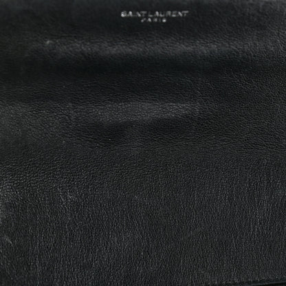 Saint Laurent Sheepskin Tri-Quilt Monogram Medium College Bag Black 8 of 10