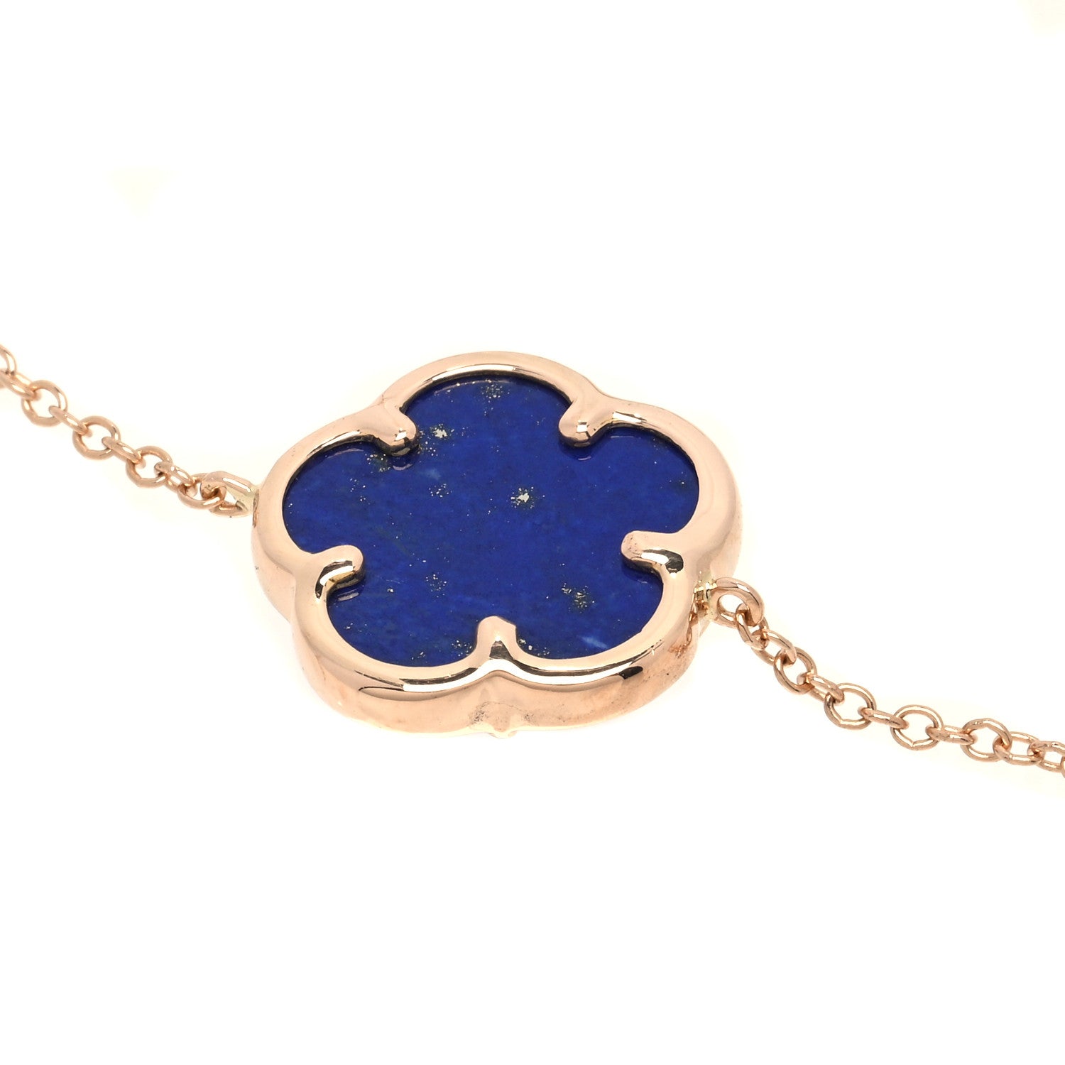 Pasquale Bruni 18K Rose Gold Diamond Lapis White Agate Doublet Petit Joli Bracelet 4 of 6