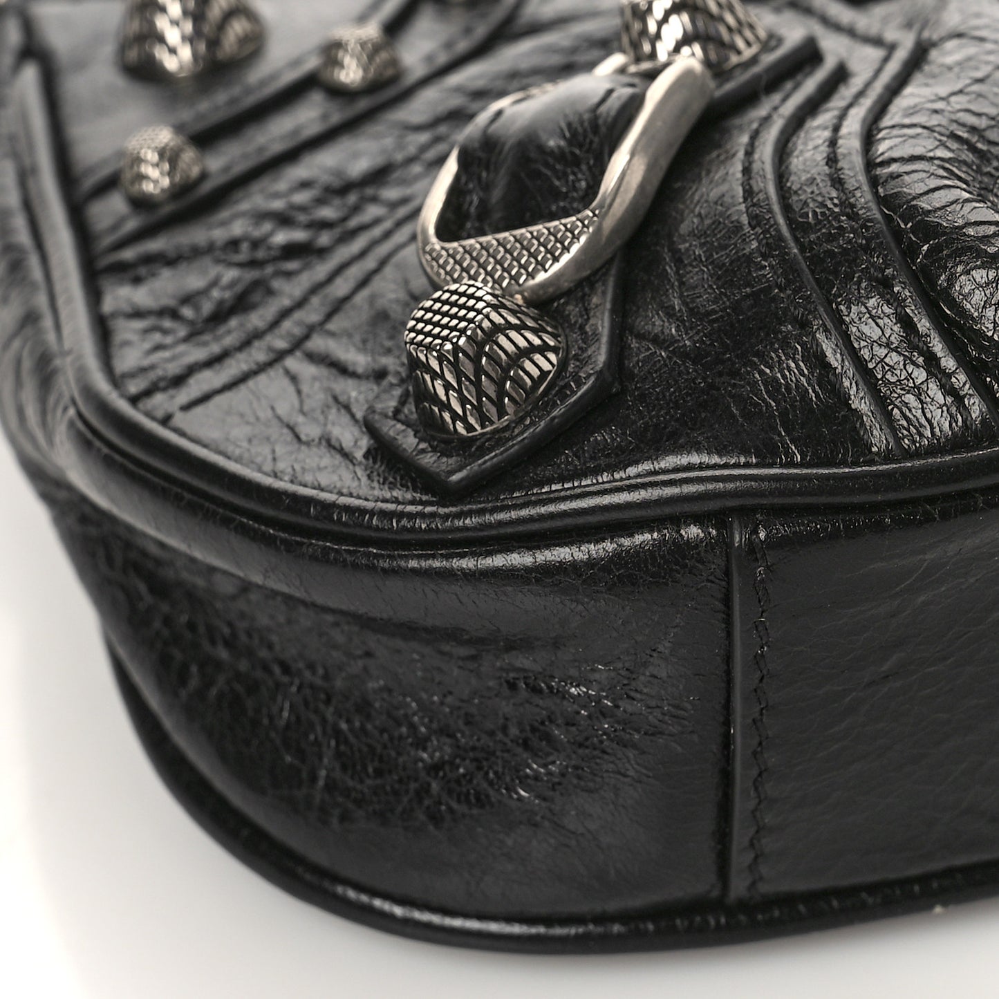 Agneau Arena Le Cagole Mini Purse With Chain Black