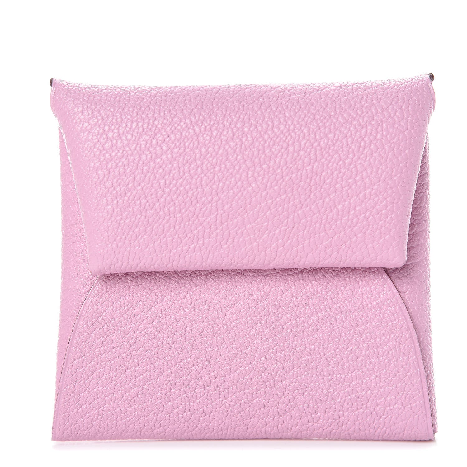 Hermes Chevre Mysore Bastia Coin Purse Mauve Sylvestre 1 of 8
