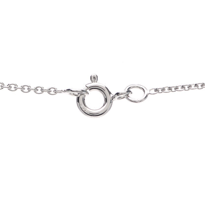 Hermes 18K White Gold Diamond Finesse Pendant Necklace 4 of 6