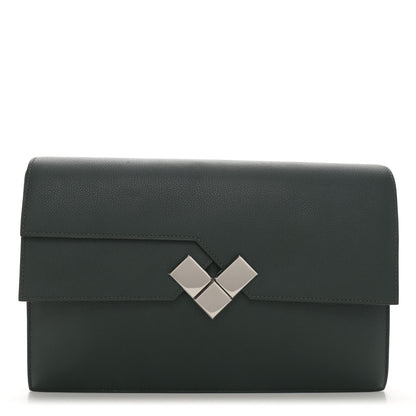 Hermes Evercolor Fortunio Clutch Vert Anglais 1 of 11