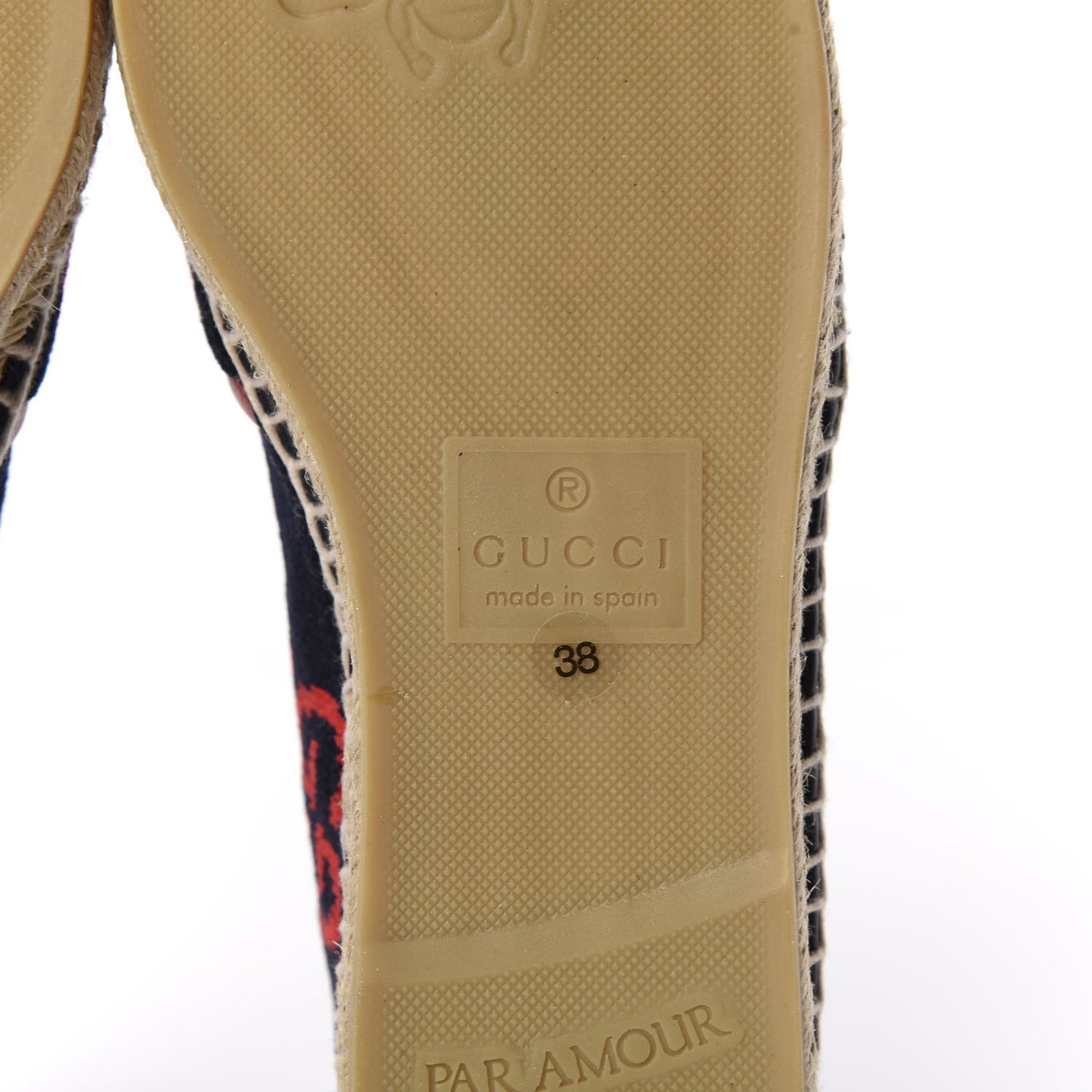 Terry Cloth GG Monogram Espadrilles 38 Blue Red