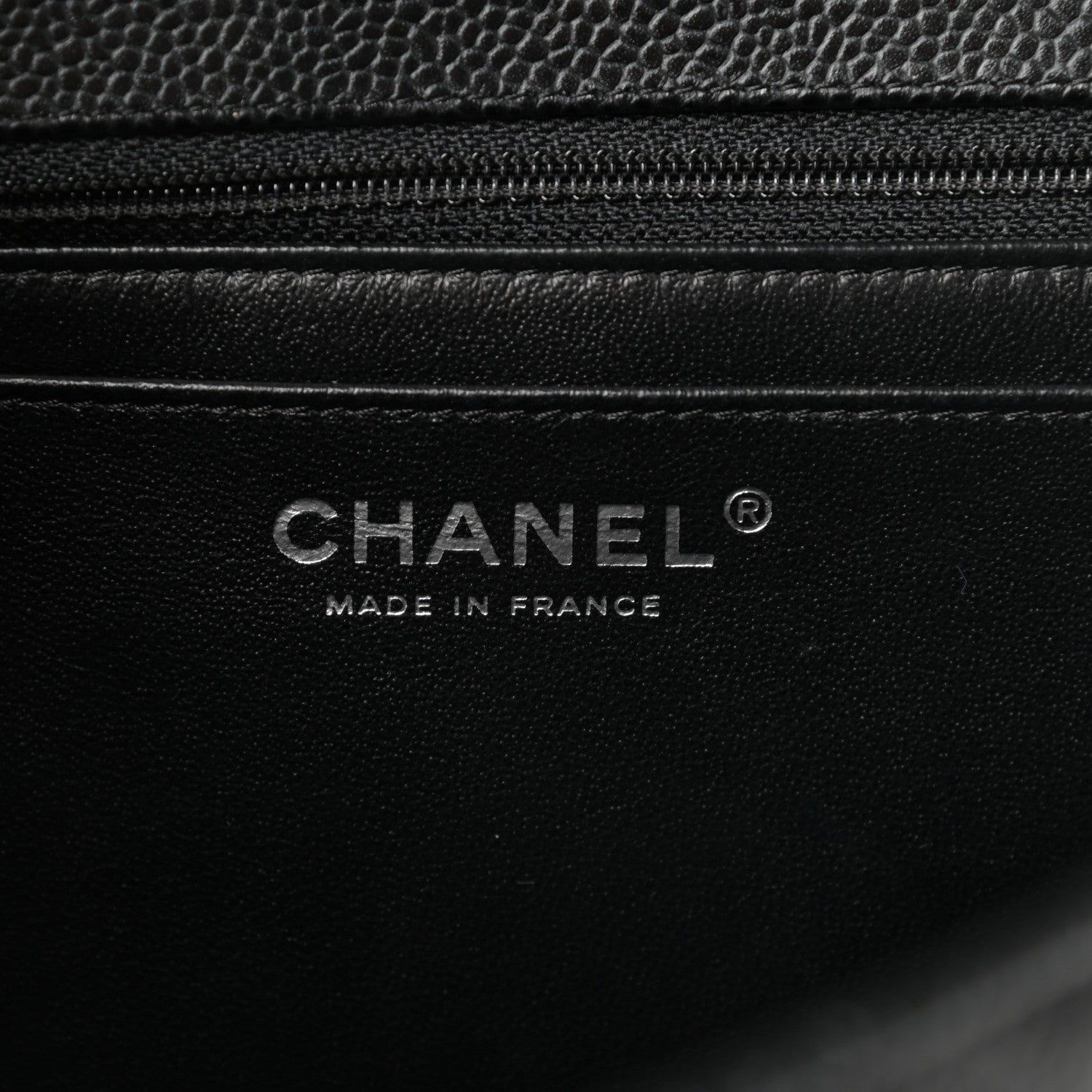 Chanel Caviar Quilted Jumbo Single Flap Black 6 of 11
