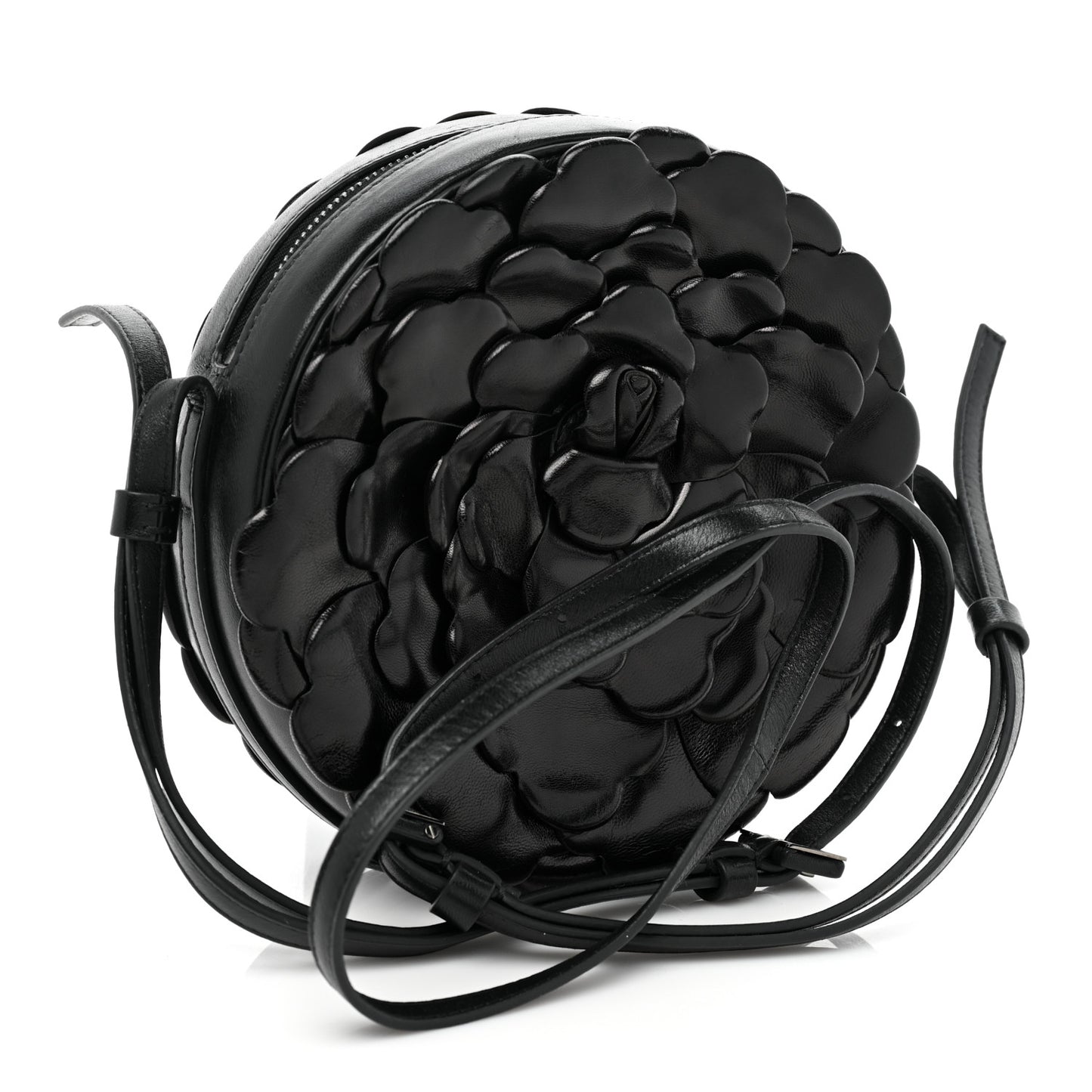 Nappa Atelier 03 Rose Edition Round Crossbody Bag Black