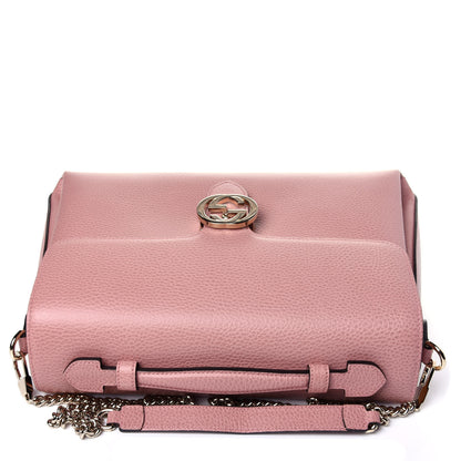 Gucci Dollar Calfskin Medium Interlocking G Top Handle Shoulder Bag Soft Pink 12 of 12