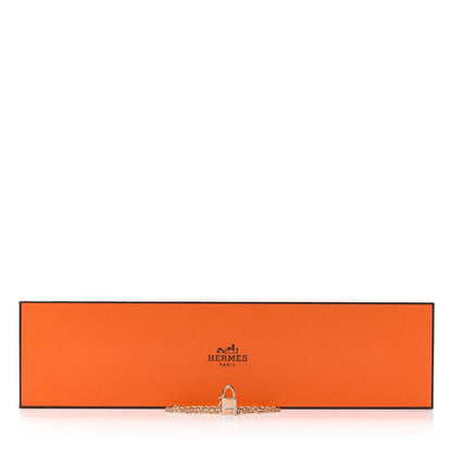 Hermes 18K Rose Gold Diamond Amulettes Cadenas Bracelet SH 6 of 6