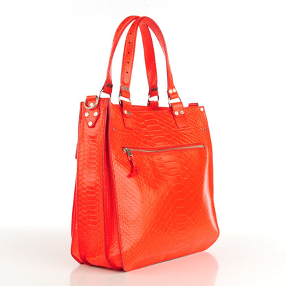 Proenza Schouler Python PS1 Tote Neon Red 4 of 13