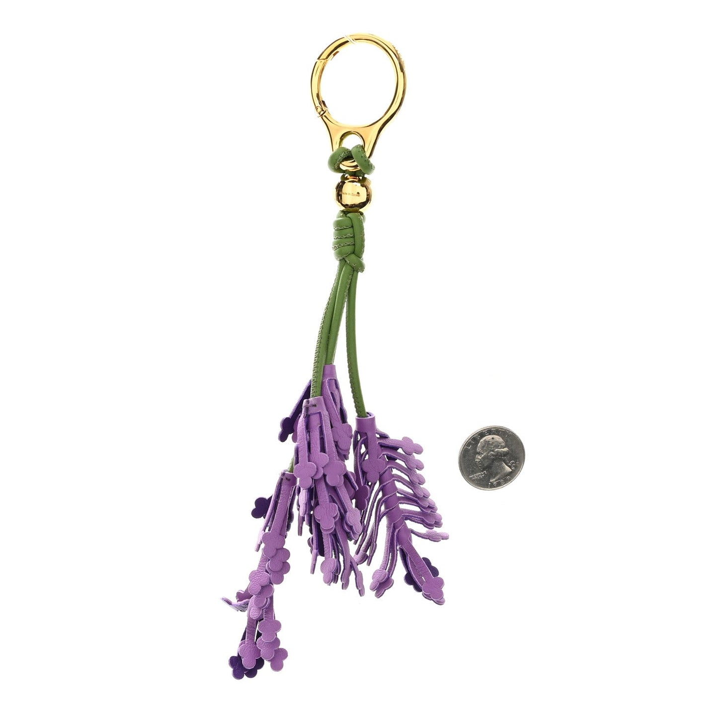 Calfskin Lavender Bag Charm Lavender