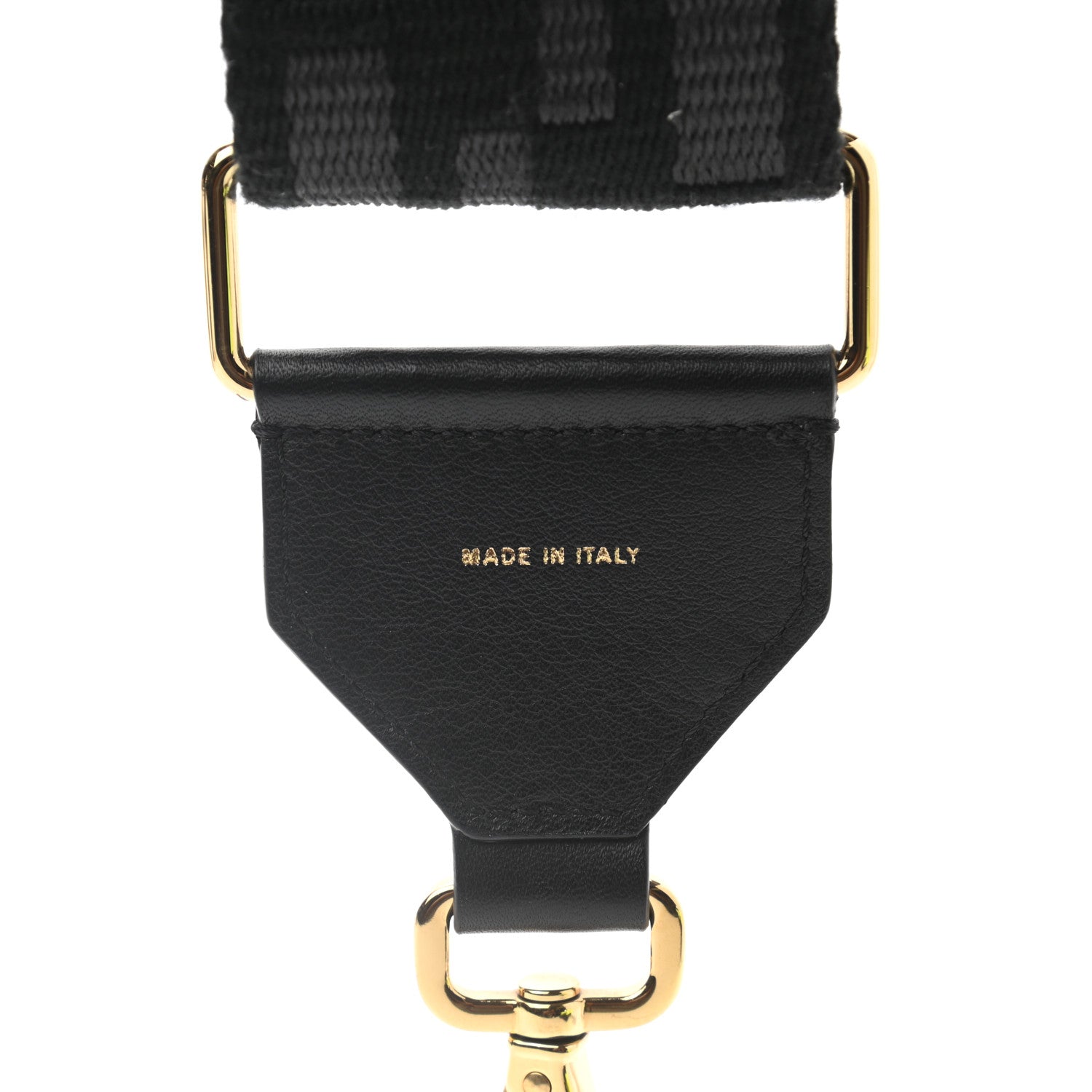 Fendi Ribbon Vitello Seta FF 1974 Adjustable Strap You Black 4 of 4