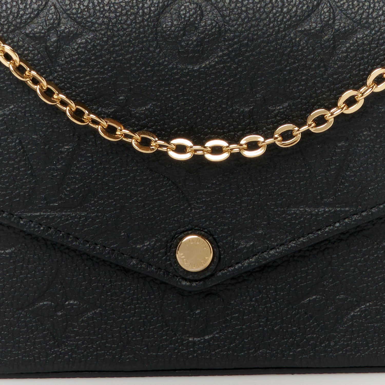 Louis Vuitton Empreinte Pochette Felicie Chain Wallet Black 12 of 14