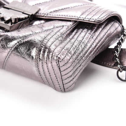 MCM Metallic Calfskin Small Patricia Belt Bag Berlin Silver 11 of 11