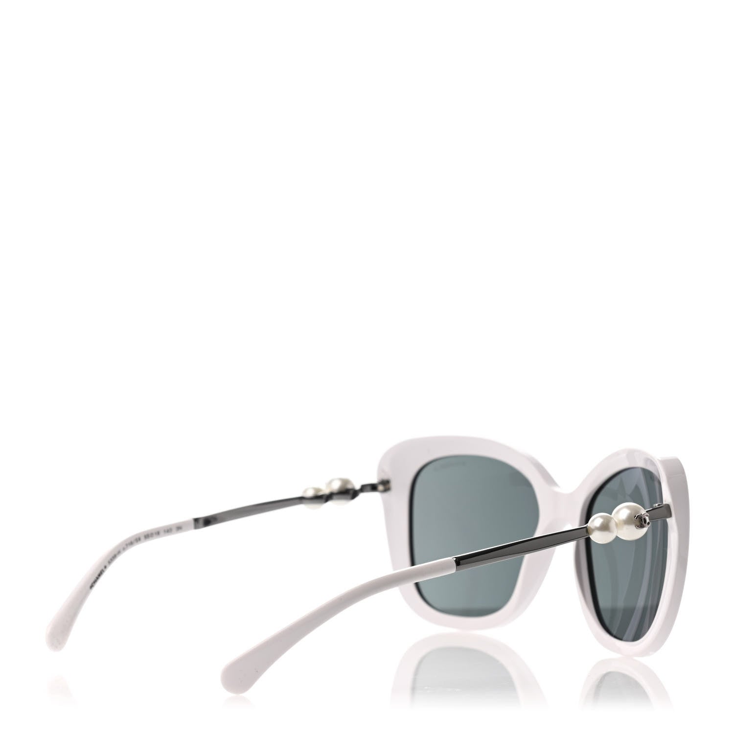Chanel Acetate Butterfly Winter Pearl Sunglasses 5339-H White 4 of 4