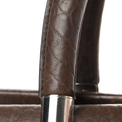 Christian Dior Lambskin Karenina Large Tote Brown 20 of 22