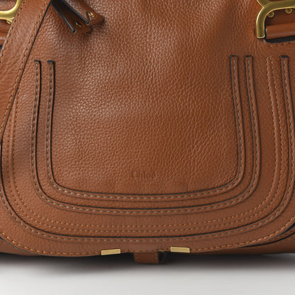 Chloe Calfskin Medium Marcie Satchel Tan 10 of 10