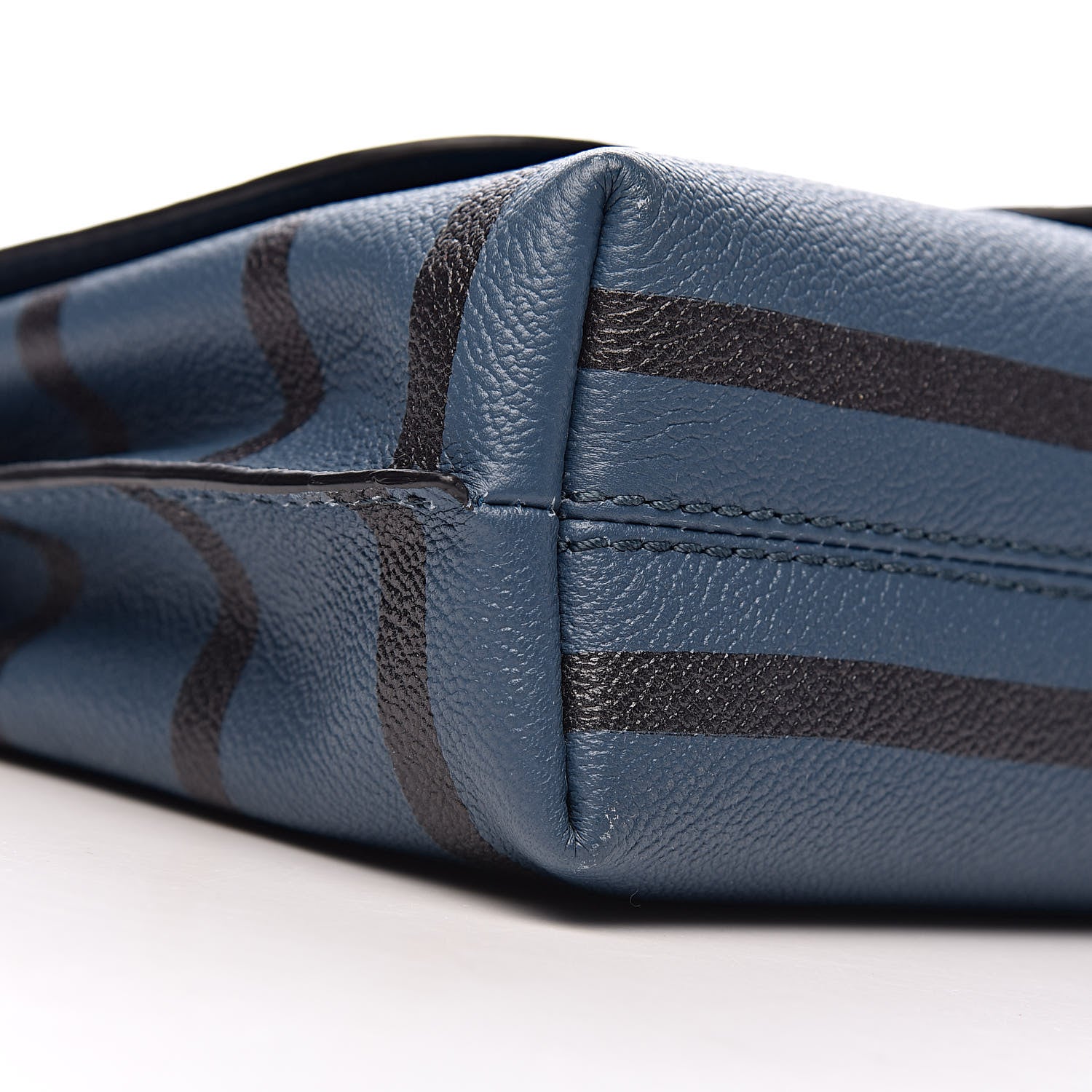 Burberry Soft Grained Calfskin Check Graphic Print Small Medley Crossbody Blue 10 of 12