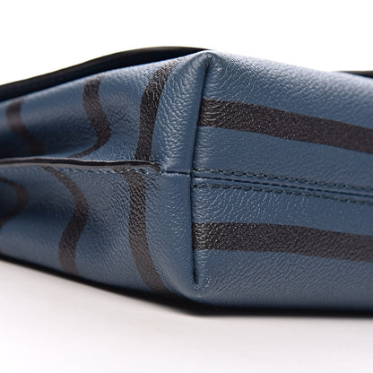 Burberry Soft Grained Calfskin Check Graphic Print Small Medley Crossbody Blue 10 of 12