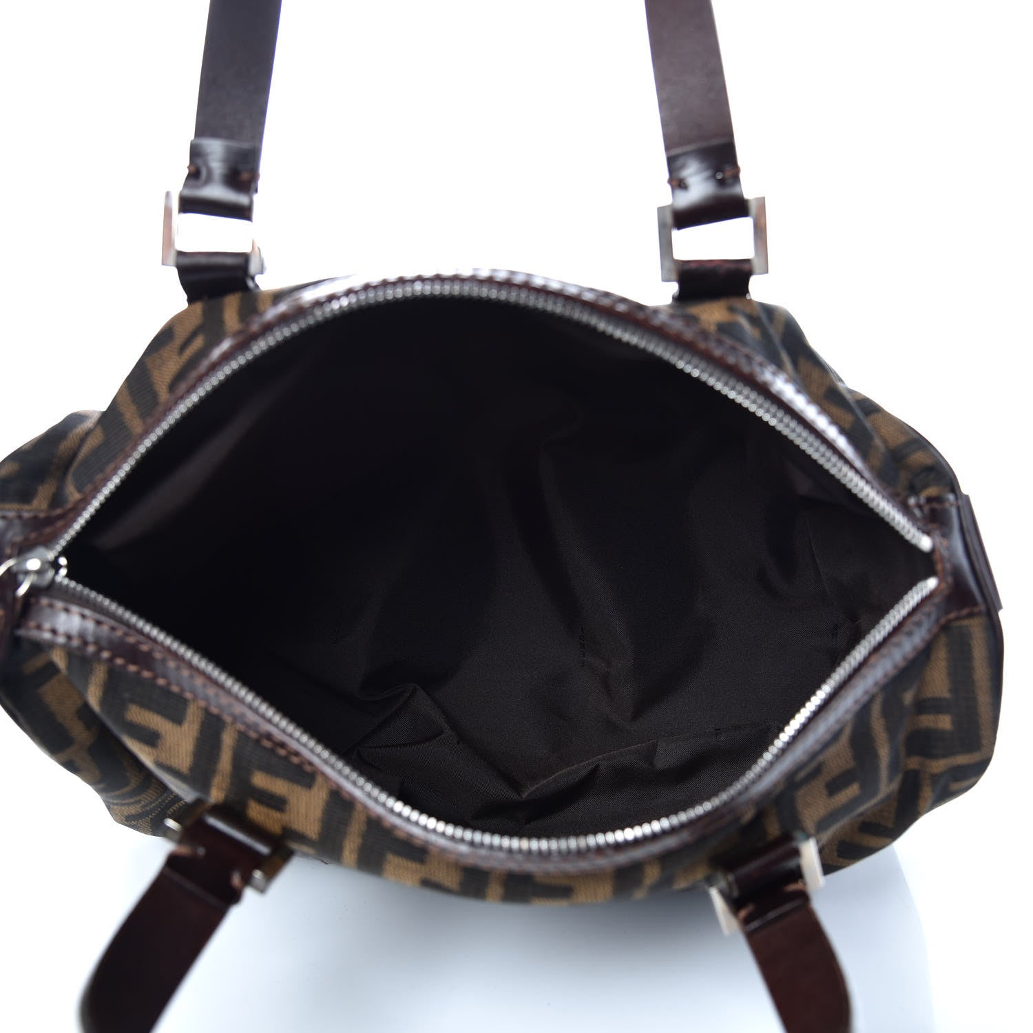 Fendi Zucca Mini Boston Satchel Tobacco 7 of 11